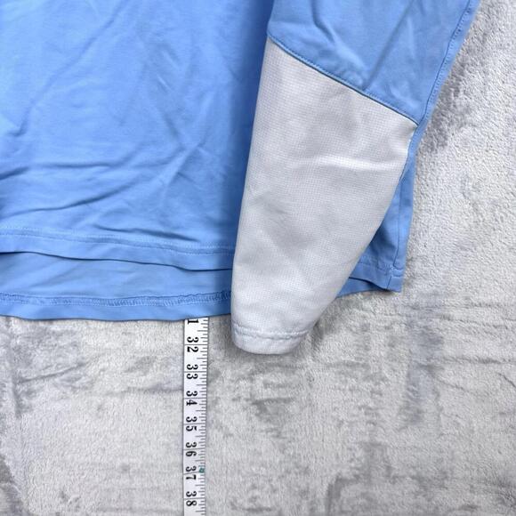 Under Armour Fish HeatGear Long Sleeve Shirt Blue White Men Size L Outdoor Sun - Picture 10 of 10